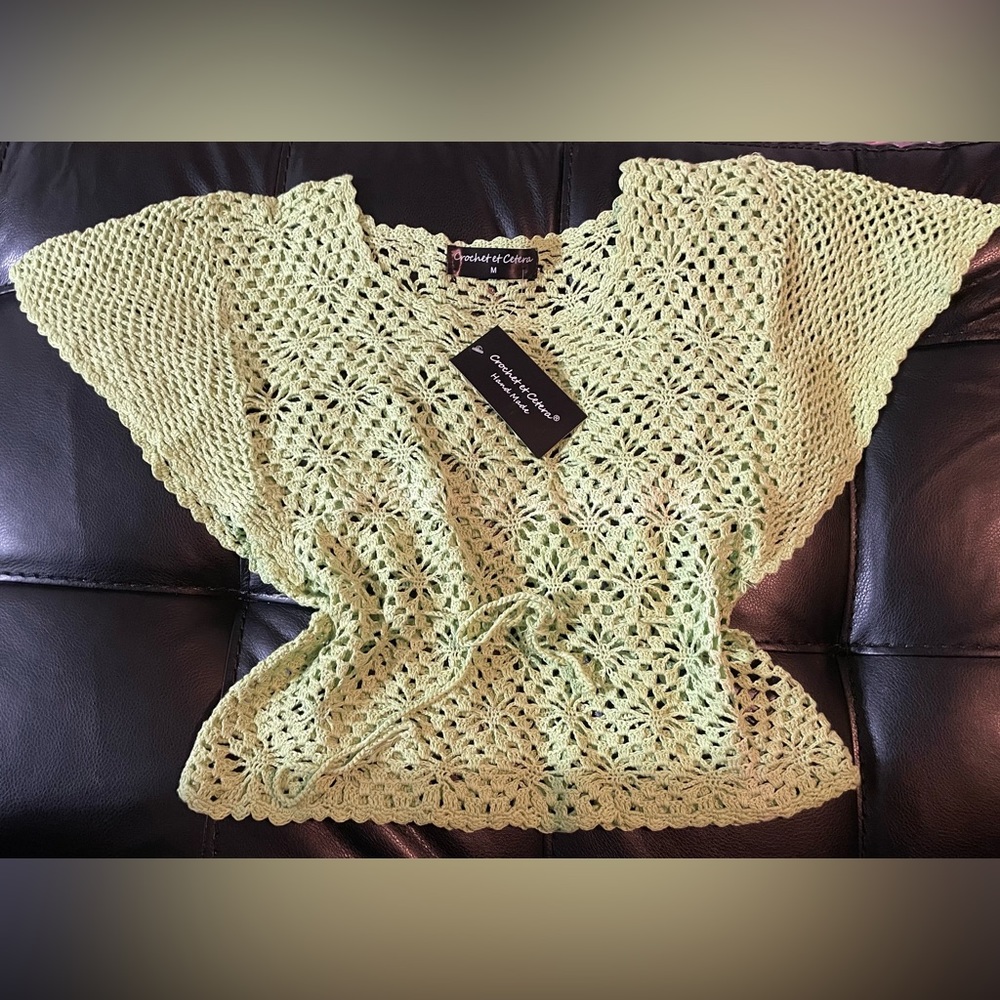Yellow Crochet Top Shirt
